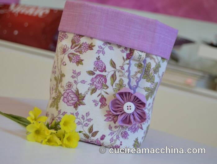 Come cucire cestini origami di stoffa