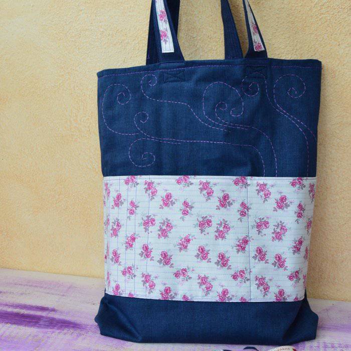 Come cucire la Quilted Tote Bag di The Midnight Quilt Show
