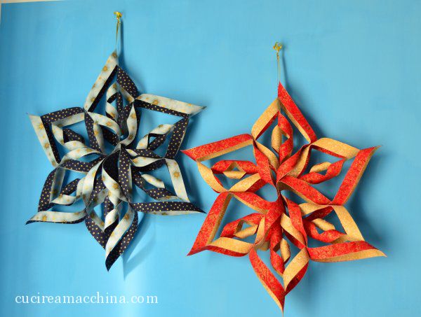 Come creare un addobbo natalizio origami in stoffa